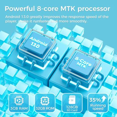 MP3 плеєр SWOFY з Bluetooth та Wi-Fi, 4.0