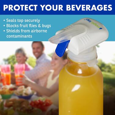 The Magic Tap Automatic Drink Dispenser – Hands-Free Drink Dispenser for Refrigerator – Perfect for Milk, Juice – Gifts for Women & Men – 1 Pack, White
