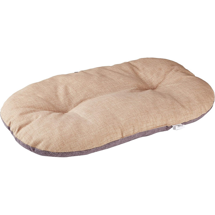 Лежанка для собак Kerbl Loneta, 82x57 см, бежево-сіра, для середніх та великих порід