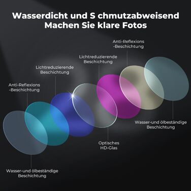 Набір фільтрів K&F CONCEPT ND для DJI Osmo Action 6: ND8, ND16, ND32, ND64 - 4 шт.