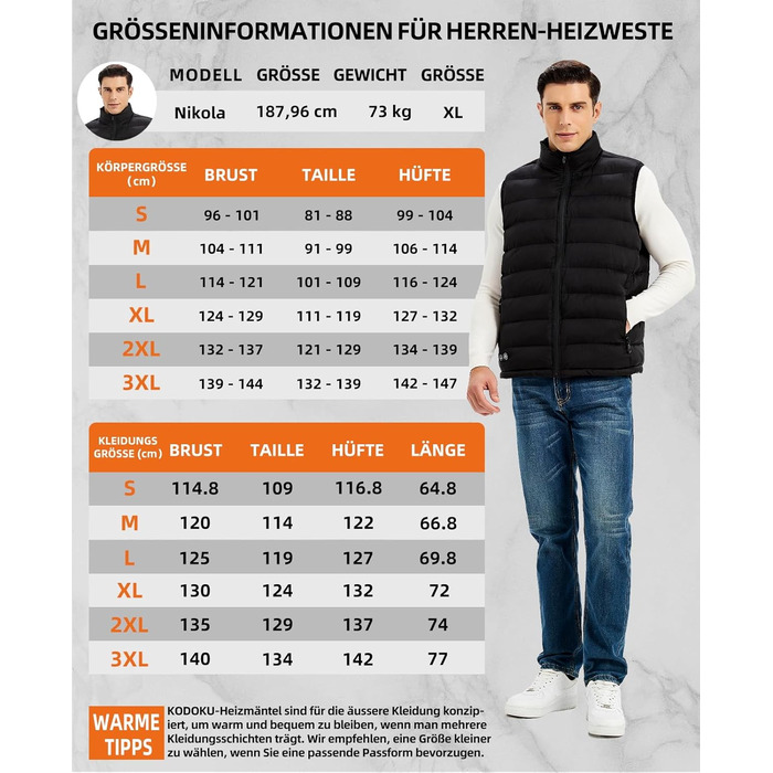 Електрична гріюча жилетка для чоловіків з акумулятором USB, 10000mAh, 4 зони нагріву, 3 режими температури, для зимових прогулянок, машинне прання