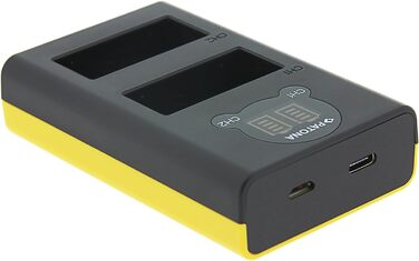 Зарядний пристрій Patona Dual LCD USB-C для акумуляторів Fujifilm NP-W126s/NP-W126 (X-T5, X-T50, X100VI, X-S10, X-T30, X-Pro3) з дисплеєм заряду + USB-кабель