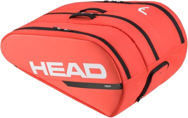 Сумка для ракет HEAD Tour Racquet Bag XL чорний/білий (флуоресцентний помаранчевий)