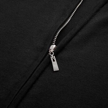 Кардиган чоловічий PJ PAUL JONES з коміром-стійкою та блискавкою, класичний в'язаний, зимовий, чорний XXL