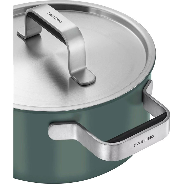 Набір каструль зі сталі нержавіючої Zwilling PURE, 3 предмети, зелений