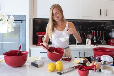 Кухонний сито KitchenAid з нержавіючої сталі, дрібна сітка – Empire Red