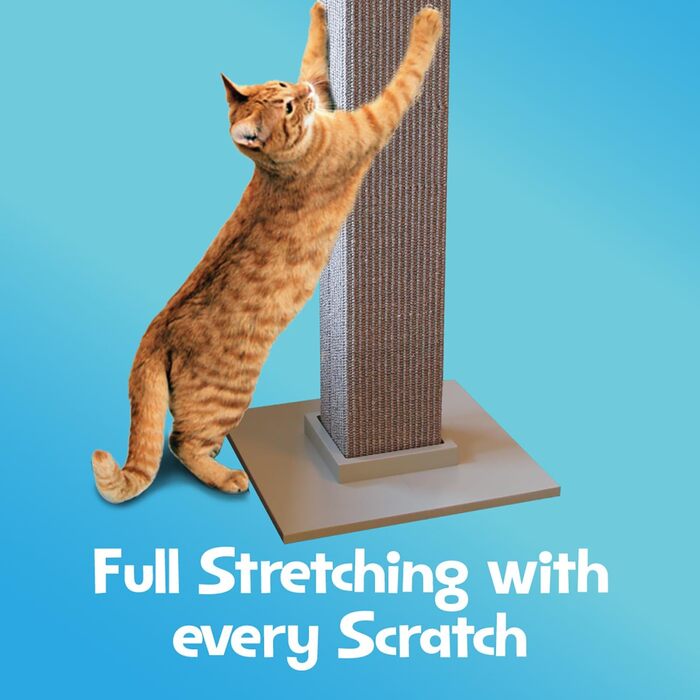 SmartCat Pioneer Pet Ultimate Cat Scratching Post, Grey, 32 Inch (Pack of 1)