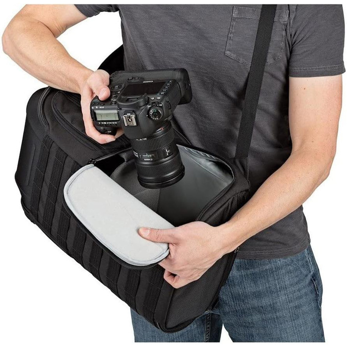 Lowepro ProTactic Fotorюкзак для бездзеркальних/DSLR камер з QuickShelf, для фото- та особистого спорядження (Sony Alpha 9, LP37265-PWW)