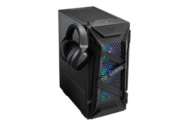 Корпус ПК ASUS TUF Gaming GT301: Mid-Tower, скло, RGB, Aura Sync, чорний