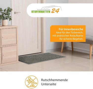 Килимок вхідний Kettelservice-Metzker® Sauberlaufmatte бежево-чорний меланж 60x90 см