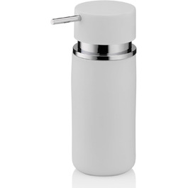 Дозатор мила Kela 300 мл PER, сірий, кераміка, антиковзне покриття, помповий, для кухні, матовий