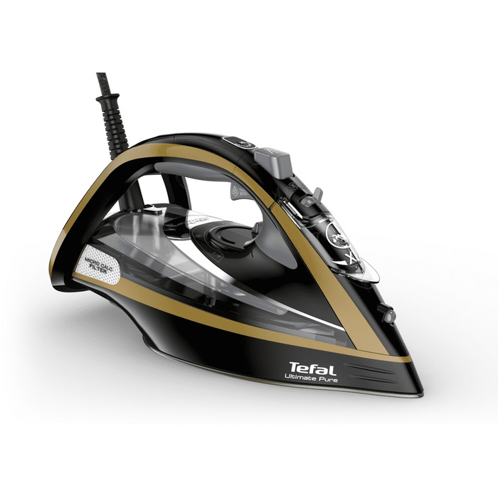 Парова праска Tefal Ultimate PURE FV9865, 3000 Вт, 250 г/хв, з системою захисту від крапель