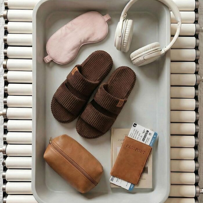 Жіночі домашні капці LongBay з ефектом пам'яті (Memory Foam), відкритий носок, зручні тапочки-сліпери з двома ремінцями, колір кава, розмір 38/39 EU