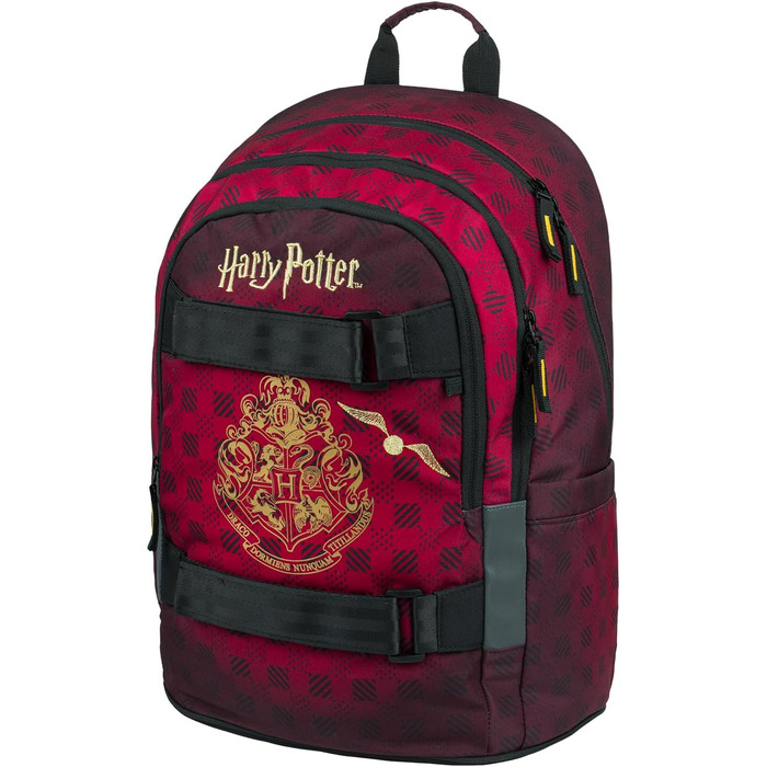 Шкільний рюкзак Baagl для хлопчиків та дівчаток-підлітків з відділенням для ноутбука та нагрудним ременем (Гаррі Поттер Гоґвортс)