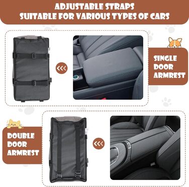 Автокрісло для собак та котів з консоллю: знімне, миється, підходить для подорожей (до 6.1 кг)