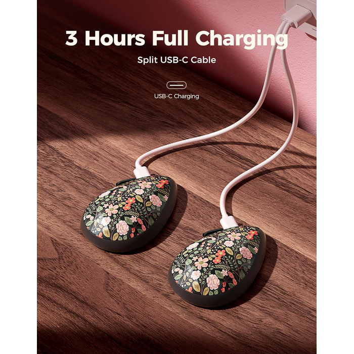 Електричні грілки для рук OCOOPA 2 шт., стильні, у формі діаманта з магнітом, акумуляторні, для жінок, подарунок на Новий рік, для Рейно, туризму, кемпінгу