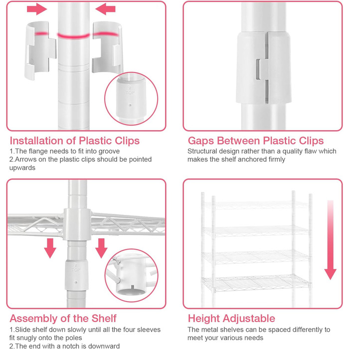 Металевий стійка для одягу з гачками, до 376 кг, 187 x 44 x 194 см, білий
