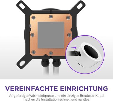 NZXT Kraken: Система водяного охолодження CPU з LCD-дисплеєм – 280 мм, Чорний