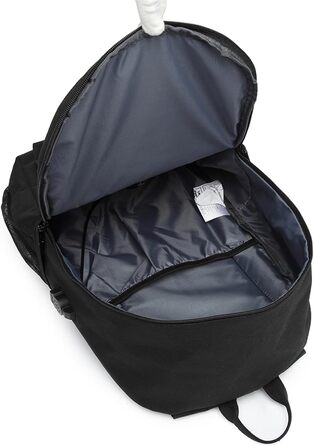 Шкільний рюкзак KONO для підлітків, чорний, світловідбиваючий, легкий, водонепроникний (30x17x48 см)