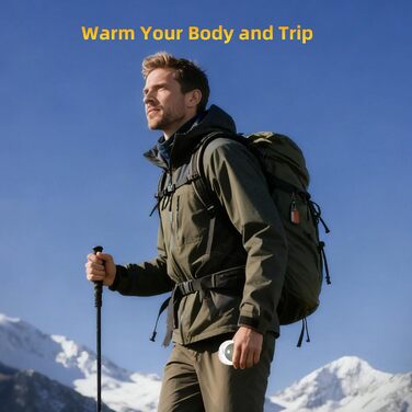 Електричні грілки для рук 2 шт. FANDLISS, портативні, акумуляторні, 6000mAh, до 12 годин роботи, USB, для кемпінгу, полювання, гольфу, білий/зелений