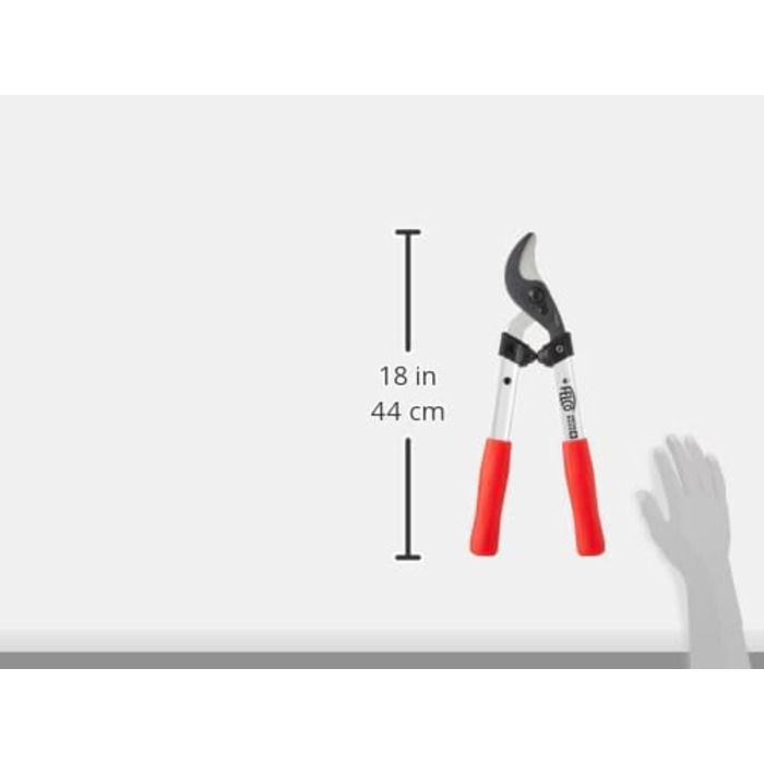 Секатор FELCO 211-40, 40 см, алюмінієві ручки, обрізка гілок до 35 мм, садові ножиці для важких робіт