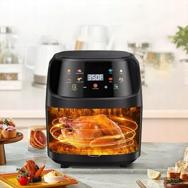 Аерофритюрниця Air Fryer 8л XL, Потужність 2400 Вт, 8 програм приготування
