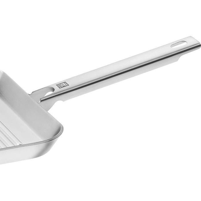 ZWILLING Plus Grill Pan, Induction-compatible, Stainless Steel, Silver, 24 x 24 cm