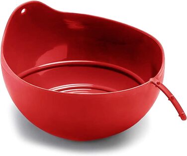 Coolinato – 3-in-1 Universal Bowl Silicone Mold 24 cm – Dough Bowl, Proofing Basket, and Bread Baking Mold all in one - BPA-Free & Oven-Safe up to 230°C – Platinum Silicone - Ideal for Mixing & Baking Bread - Red