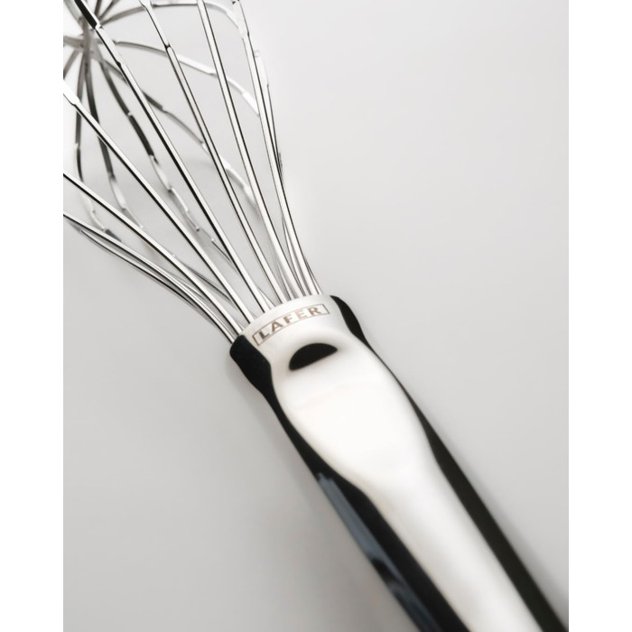 Турбо вінчик Johann Lafer з нержавіючої сталі | Ергономічна ручка та сплющені дроти для легкості | Точність, швидкість та насолода