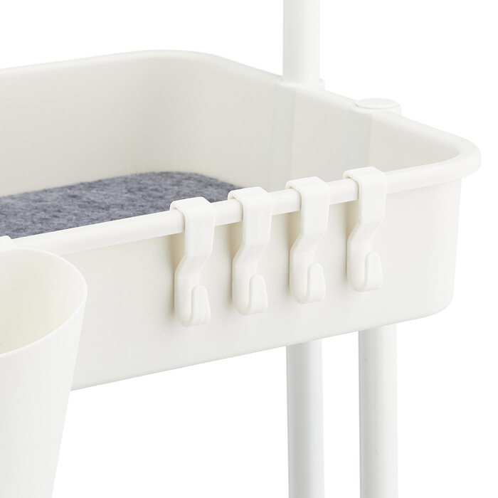 Relaxdays 3-Tier Rolling Cart