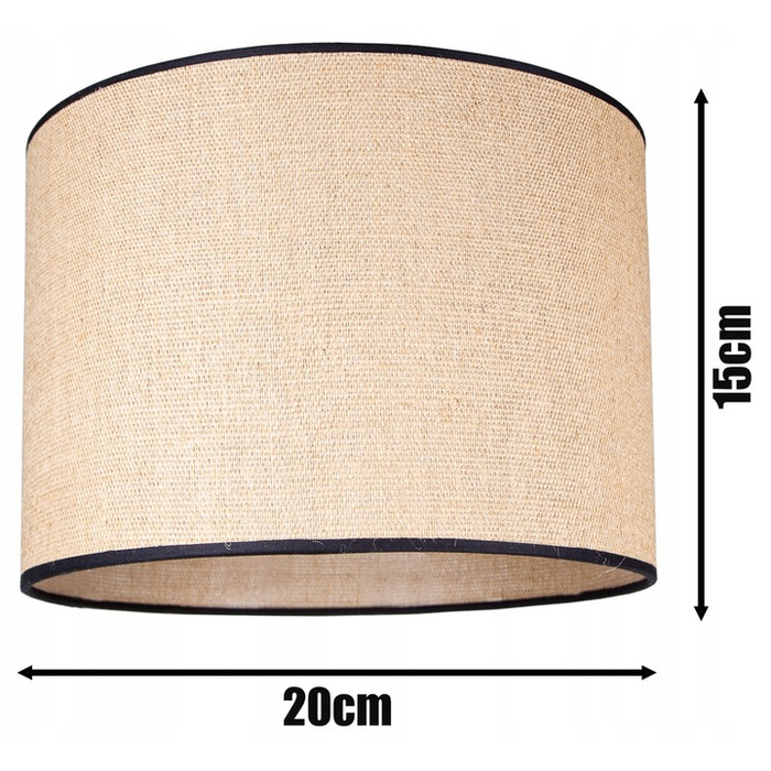 Підлогова лампа Glimex Modern E27 60 Вт, бежевий, коричневий, чорний