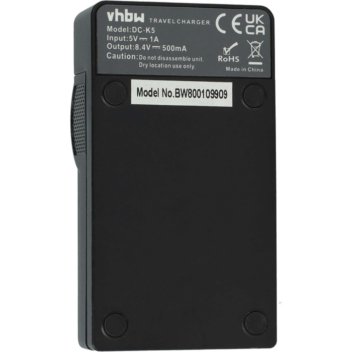 Зарядний пристрій USB сумісний з камерами JVC GZ-MG131, GZ-MG150, GZ-MG155, GZ-MG135, GZ-MG140 - зарядка для акумулятора, Ladeschale, індикатор зарядки, 8,4 В