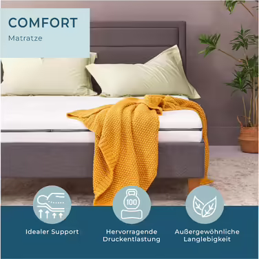 Ортопедичний матрац ESSENCE SLEEP 90x200 см, H3, 14 см, європейський, сертифікат Öko-Tex