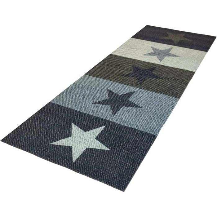 Килимок для кухні зірки 60x180 см, миючий, кольоровий | Теппих для кухні