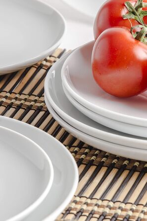 KAHLA 1UG162A9001UC BBQ Grill Plate Set 8-piece | White plate set for 4 people made of porcelain