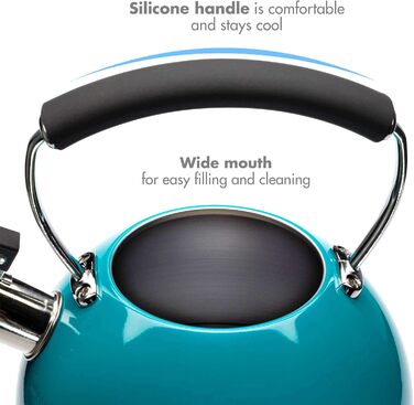 Чайник Primula Chelsea з нержавіючої сталі 2.2 л, бірюзовий