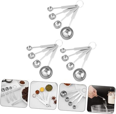 36-Piece Measuring Spoon Set with Graduated Measuring Spoons, Measuring Spoon Set for Liquids, Measuring Cups for Baking, Teaspoon Measuring Spoons, Stackable Measuring Spoon Set