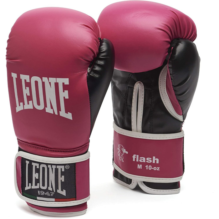 Боксерські рукавички Leone Flash-Box, унісекс, fuchsia (10M жіночі)