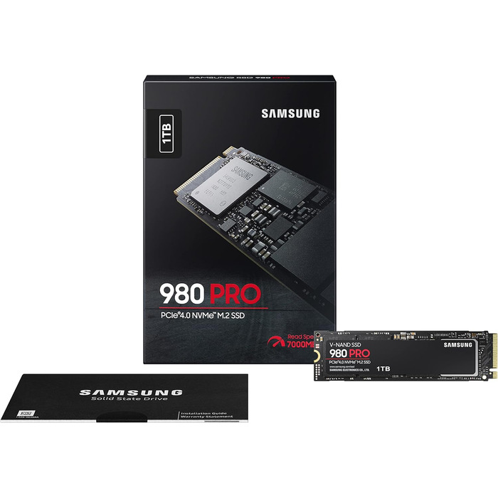 SSD Samsung 980 PRO 1TB NVMe M.2 PCIe 4.0 - Внутрішній SSD для геймінгу та редагування відео
