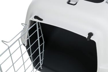 Тріксі переносна клітка Capri Open Top, сіра, розмір S (40x38x61 см), 1 шт.