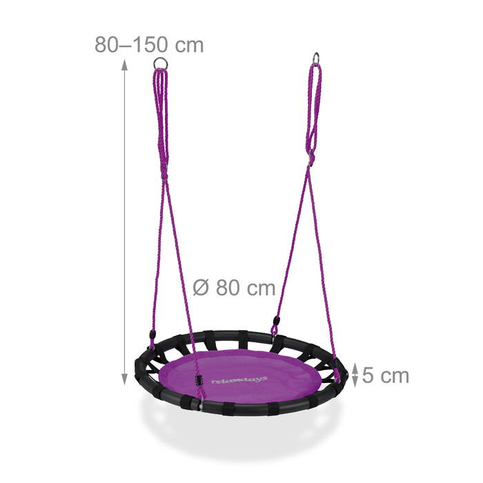 Relaxdays Bird Nest Swing 80cm