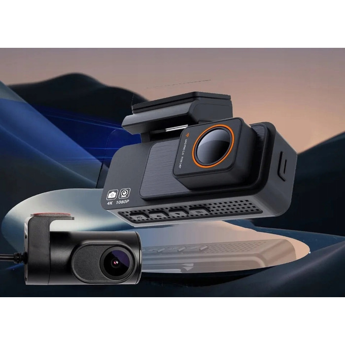 Автомобільний відеореєстратор Fastcam M9 4K UHD з Wi-Fi, кутом огляду 170° та задньою камерою