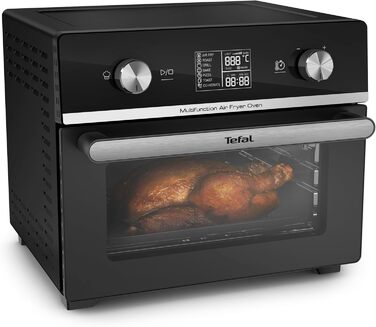 Tefal FW6058 Multifunction Air Fryer Oven Hot Air Fryer and Multifunction Oven | 20 L Capacity | 10 Auto-Programs | Energy-Saving | Digital Touch Display | Includes Accessories, Black