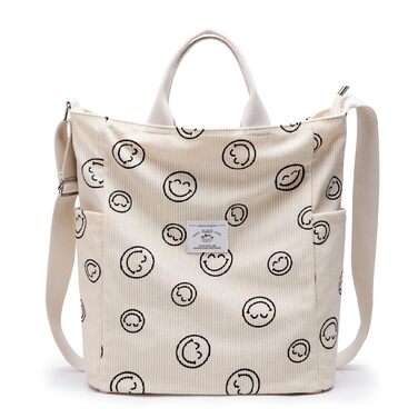 Сумка жіноча KALIDI Cord Shopper: велика сумка на плече для школи, роботи, щоденних покупок (Whitesmile)