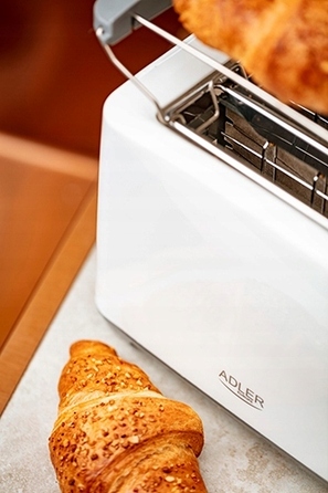 Тостер Adler AD 3216, білий, 1000 Вт