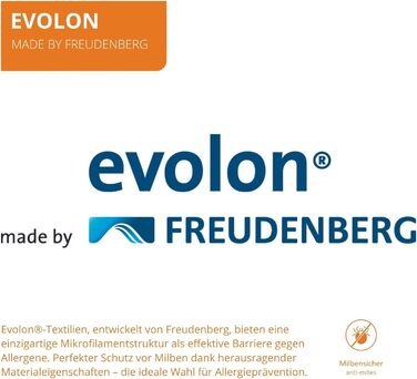 Sleepling Mattress Cover 90x200 cm, Evolon Encasing for Allergy Sufferers, Allergy & Anti-Mite Protection for House Dust Allergy Sufferers, Mattress Cover for Mattresses up to 20 cm, 95°C Washable, Made in Germany
