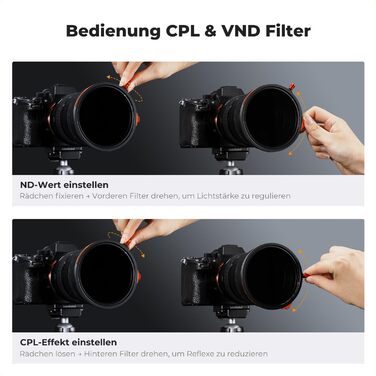 Набір фільтрів K&F Concept 67mm: поляризаційний (CPL), ND2-ND32, Black Mist 1/4 з магнітним адаптером та кришкою об'єктива, чохол