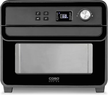 Фритюрниця CASO AirFry Chef 1700 чорна, без попереднього розігріву, 3 рівні, 1700 Вт, температура 40-230°C, таймер, конвекційна