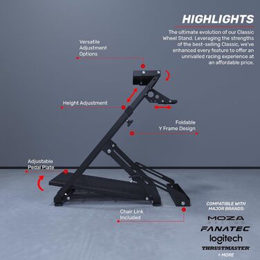 Кріплення для керма GT Omega V1 для Logitech G29/G923/G920, Thrustmaster T500/RS, Fanatec Clubsport - регульоване, PS4/Xbox/PC