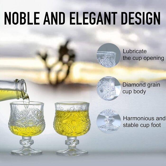 Набір келихів Cordial 50 мл для текіли, хересу (48 шт) на ніжці